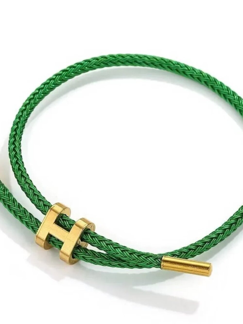 Green rope bracelet Q708